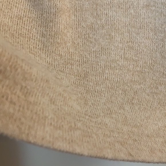 Zara Girl 13/14 Tan Sweater Puff Shoulder EUC Gold Rhinestones - Picture 8 of 13